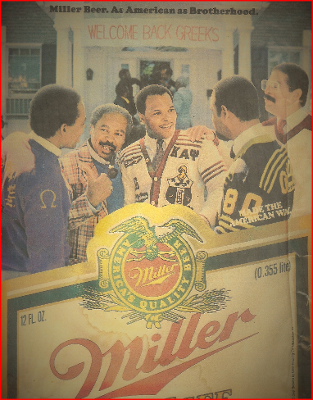 1985 Miller Beer Ad / Jet, Black Enterprise & Ebony 